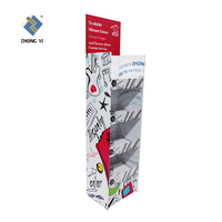 Étagères en carton personnalisées pour snacks, biscuits, chocolat, papier kraft, présentoirs de sol, supports, logo personnalisé