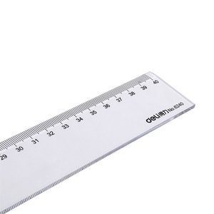 Deli Ruler 40Cm Transparent Plastic Measuring Tool For Drawing And Office Use - Product Image 2