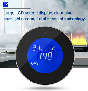 2025 Chegada Nova Tuya Sensor Inteligente Wifi <span class=keywords><strong>Detector</strong></span> De Alarme De Gás <span class=keywords><strong>Natural</strong></span> Wifi <span class=keywords><strong>Detector</strong></span> De Vazamento De Gás - Product Image 3
