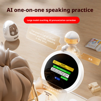 Touchscreen KI-Smart-Zeitmanager Sprachinteraktiver Wecker Englisch-Lernmaschine für Kinder mit Geschichtenfunktion für Zuhause und Schreibtisch