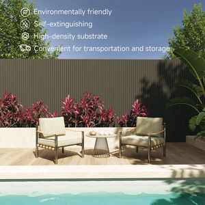 Selin Extérieur Wpc Clôture Revêtement Mural Panneau Mural Bois Plastique Composite Lamelles Clôture Panneaux avec Jardin Matériau Utilisé - Product Image 4