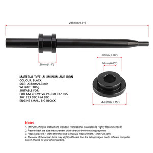 Herramienta de preparación de bomba de aceite para motores Chevrolet V6 V8 GM, aleación de aluminio, operada a mano, YC102399-BK - Product Image 4
