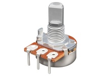 Potentiomètre rotatif à axe métallique b50k wh148 avec interrupteur, potentiomètre simple ou double, moleté, Soundwell RD16