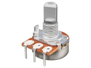 Potenciômetro Rotativo com Eixo Metálico b50k wh148 Potenciômetro com Interruptor Potenciômetro Simples Duplo com Acabamento Texturizado Soundwell RD16 - Product Image 5