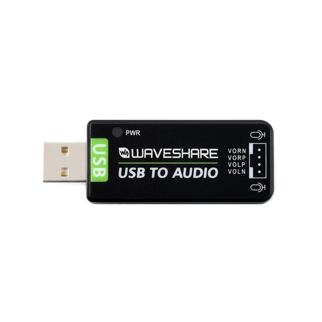 USB Sound Card, Driver-Free, for Raspberry Pi / Jetson Nano