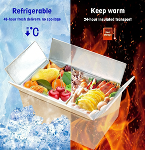 Boîtes d'emballage isothermes en <span class=keywords><strong>carton</strong></span>, aluminium et mousse pour le <span class=keywords><strong>transport</strong></span> d'aliments congelés - Product Image 5