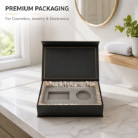 Boîte cadeau magnétique de luxe avec logo personnalisé, finition brillante, pliable, rigide, pour cadeau de mariage, emballage de bijoux