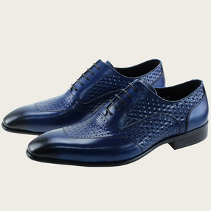 รองเท้าหนังธุรกิจคุณภาพสูงสำหรับผู้ชาย, รองเท้าลำลองทำมือ, รองเท้าหนังวัวแฟชั่น, รองเท้าหนังแต่งกายและรองเท้าอ็อกซ์ฟอร์ดสำหรับผู้ชาย - Product Image 6