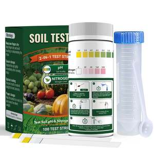 <b>Soil</b> <b>Test</b> <b>Kit</b> 2-In-1 <b>pH</b> And Nitrogen <b>Test</b> Strips For Garden Agricultural Use 100 Strips - Product Image 2
