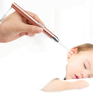 USB Recarregável LED Light <span class=keywords><strong>Ear</strong></span> Cleaning Kit com Cureta de Aço Inoxidável e Plugues Tipo CN para Remoção de Cera - Product Image 5