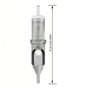 Agujas de Cartucho para Tatuaje de Acero Inoxidable 316 Estériles, Silicona Gris de Colores, RL RM RS Magnum - Product Image 2