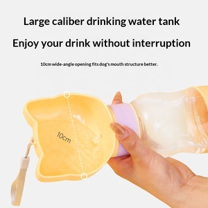 Bottiglia d'Acqua Portatile per Cani con Contenitore per Cibo, per Viaggi, Passeggiate ed Escursioni all'Aperto - Product Image 3
