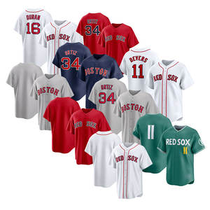 Maglie da Baseball Cucite Nuove 2026 all'Ingrosso Economiche - Maglia Personalizzata Squadra Americana Boston - Tutti i Giocatori: 2 Bregman, 11 Devers, 34 Ortiz - Product Image 3