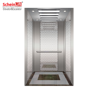 <span class=keywords><strong>Ascensor</strong></span> de Pasajeros Elegante con Paredes de Acero Inoxidable 304 con Grabado de Rejilla <span class=keywords><strong>para</strong></span> Hoteles Boutique, Aspecto Refinado, <span class=keywords><strong>para</strong></span> Torres de Oficinas - Product Image 1