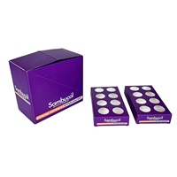 Boîte d'emballage pour capsules de café, logo personnalisé, boîte de présentation en carton de luxe pour espresso, ouverture facile, laminage mat, OEM, faible MOQ, FSC