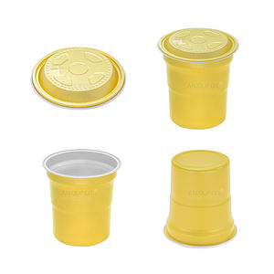 Tasse en aluminium jetable personnalisable pour fête en plein air avec couvercle Tasses réutilisables et écologiques pour boissons froides - Product Image 6