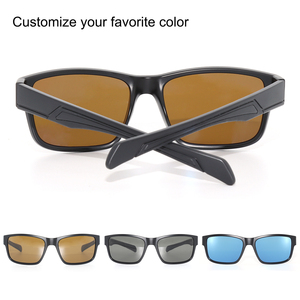 Gafas de Sol Polarizadas de Alta Calidad, Lentes de Cristal, Armazón de PC/TR, Tinte Marrón, Montura Completa, Lentes de Cristal Cómodas, Estilo Exterior, UV400 - Product Image 3