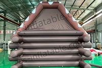 Tente cabane gonflable style pain d'épices, tente gonflable personnalisée pour décorations de Noël