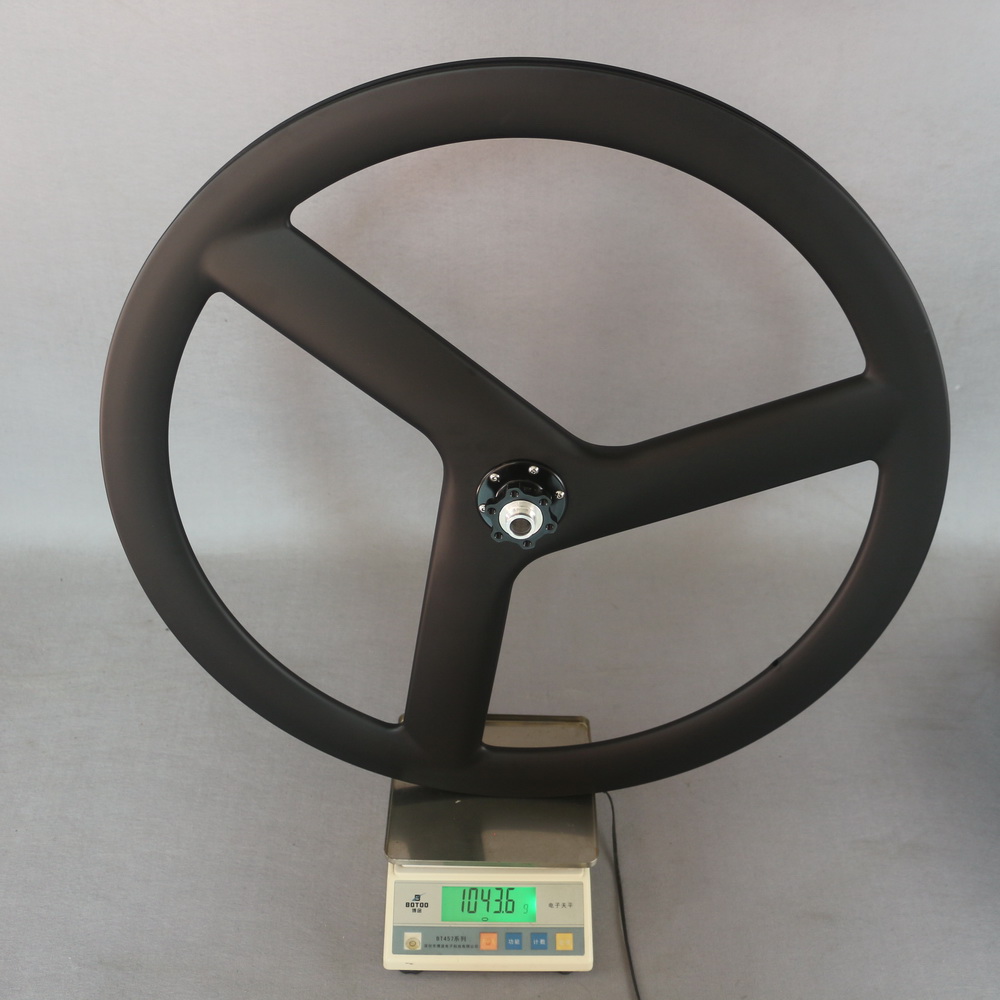 フルカーボン50 * 23mm幅3スポークディスクホイールセットSP-33