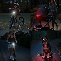 Feu arrière de vélo à LED avec télécommande sans fil, rechargeable par USB, étanche, avertissement de sécurité, clignotant de vélo
