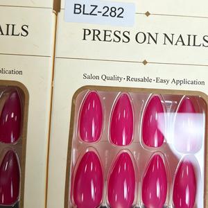 Collection de <span class=keywords><strong>faux</strong></span> ongles personnalisés en gel ABS, effet œil de chat, perles de verre, multicolores, réutilisables, qualité salon, OEM, vente en gros - Product Image 2