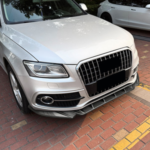 Amp Z Front Bumper <b>Lip</b> <b>Splitter</b> Carbon Fiber Texture Matte Finish For Audi Q5 8R 2013 2016 SQ5 Sline - Product Image 3