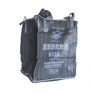 블랙 600kg 섬유 벌크 가방 UV 저항 비닐 봉지 하이 퀄리티 베플 블랙 큰 가방
