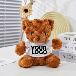Oso de peluche de 18cm ODM OEM, regalo de graduación, Promoción de Empresa, actividad de recuerdo, camiseta personalizada, juguete de peluche personalizado con logotipo - Product Image 1