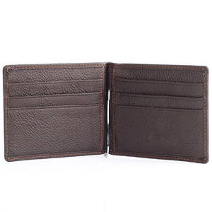 Portefeuille fin pour homme en cuir <span class=keywords><strong>noir</strong></span>, directement de l'usine - Product Image 2