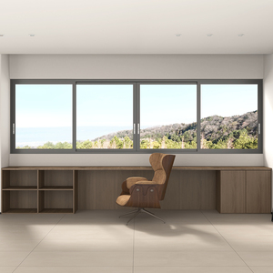 Finestre Scorrevoli Orizzontali Moderne in Vetro con Profili in Lega di <span class=keywords><strong>Alluminio</strong></span> per Edifici, Uffici, Dormitori, Appartamenti e Hotel - Product Image 3