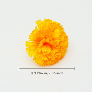 Cabezas de Flores de Clavel Artificiales de 6 cm, Flores de Seda de Alta Simulación, Accesorios de Decoración para Bodas - Product Image 1