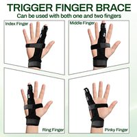 Attelles de doigt réglables pour le soulagement des douleurs articulaires du doigt goupillé, attelle universelle pour l'arthrite, la tendinite, le syndrome du canal carpien