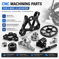 Pièces usinées CNC 3/4/5 axes pour accessoires de vélos électriques/trottinettes électriques - Usinage sur mesure en acier inoxydable, prototypage 3D