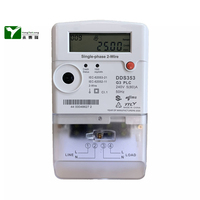 Compteur prépayé YTL 5(80)A Compteurs monophasés monophasés PLC 2W de type divisé