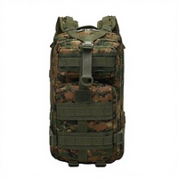 Sac à dos tactique national FlexiBunny TM017 20-36L en nylon Oxford avec cadre externe, fermeture éclair à fermoir, système Molle, camouflage