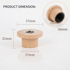 Vietnam WeWood T-Shape <b>Reed</b> <b>Diffuser</b> Wooden Cap Timber Aroma Plug Lid Beech Wood Hat Shape Fragrance Closure - Product Image 4
