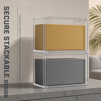 Boîte de rangement magnétique en acrylique transparent haute résistance aux UV, aimant puissant, thème animaux, écologique, collection Elite Trainer Box Booster Case