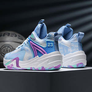 2025 High Quality Cool Basketball <b>Style</b> Sneakers for Men and Women Custom Brand Logo Blank Mesh Breathable Design for Children - Product Image 4