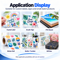 Printer UV Flatbed Hybrid 6090 Gulungan Kiri Datar Kanan 60x90cm untuk Pencetakan Label Kristal, Akrilik, Kaca, dan Signage untuk Penggunaan Bisnis