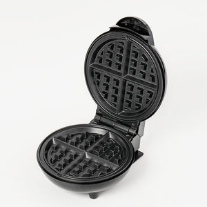 Termostatik kontrollü bir <span class=keywords><strong>Pilot</strong></span> ışıkları ile kolay kullanım ticari yuvarlak Waffle makinesi makinesi - Product Image 1