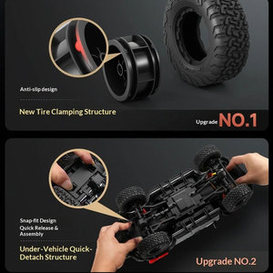 Voiture télécommandée tout-terrain 4x4 MN300 RC Crawler 1/12, modèle de véhicule d'escalade sur rochers à l'échelle réelle 2.4G, jouets pour enfants et adultes, cadeaux - Product Image 4