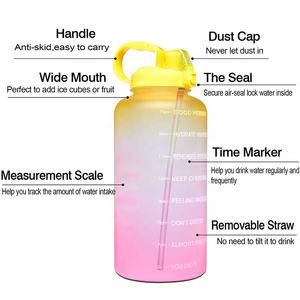 Botellas de Agua de 1 Galón/128oz/64oz con Logotipo Personalizado, Botella de Agua Aislada y Motivacional con Marcador de Tiempo, Libre de BPA - Product Image 2