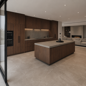 Mobili da Cucina Moderni Minimalisti in Legno Impiallacciato su Misura con Coordinamento Finiture e Supporto per Disegni - Product Image 6