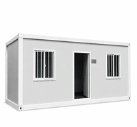 Maison conteneur préfabriquée modulaire portable de 10, 20 et 40 pieds pour bureau et logement