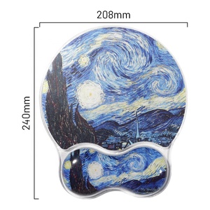 Alfombrilla de Ratón de Gel de Silicona Transparente con Diseño de Pinturas Postimpressionistas de Van Gogh, Reposamuñecas para Teclado y Ratón, para Oficina - Product Image 6