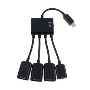 Cable Adaptador Divisor de Carga OTG de 3/4 Puertos Micro <span class=keywords><strong>USB</strong></span> para Teléfono Inteligente, Computadora, Tableta y PC - Product Image 3
