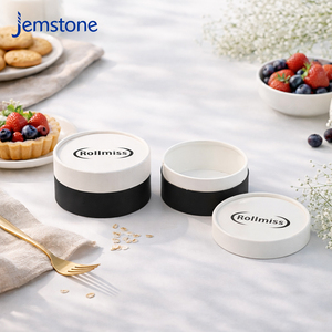 Custom Recyclable Food Grade Baking Pastry Cylinder Tube <b>Packaging</b> Luxury UV Printed Paper Cheesecake Cylinder <b>Box</b> Container - Product Image 2