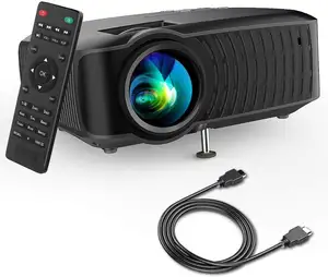 Dbpower 120 Ansi Home Projector 176 "Display 50,000 Uur Led 1080P Draagbare Video Projecto, hd/Av/Usb/Sd/Vga/Tv/Laptop/Game