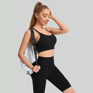 Soutien-gorge de sport pour femme à maintien élevé, dos en Y, imprimé, haut de yoga, taille XS, anti-choc et respirant, pour la course à pied - Product Image 5