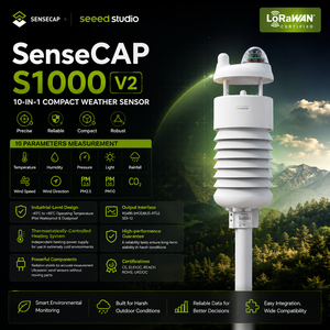Sensor <span class=keywords><strong>de</strong></span> Estación Meteorológica Compacta 10 en 1 SenseCAP S1000 V2, Mide <span class=keywords><strong>Temperatura</strong></span> del Aire, Velocidad y Dirección del Viento, Lluvia, Humedad, Presión, PM2.5 - Product Image 1